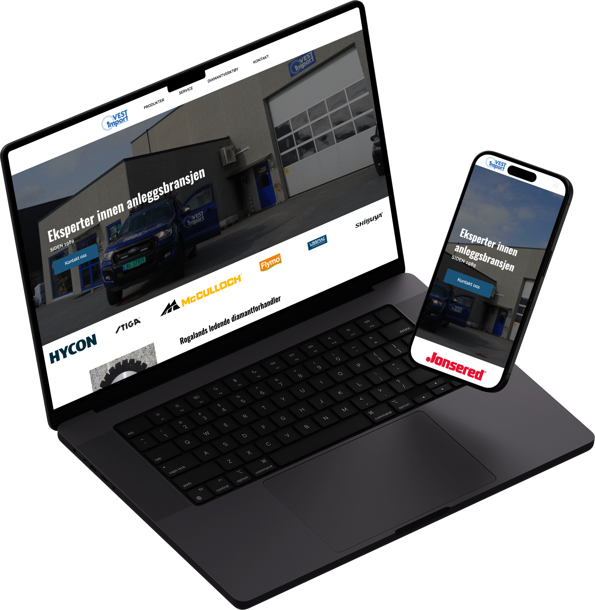 A website for a mechanic,  which was developed by Junior Tech.